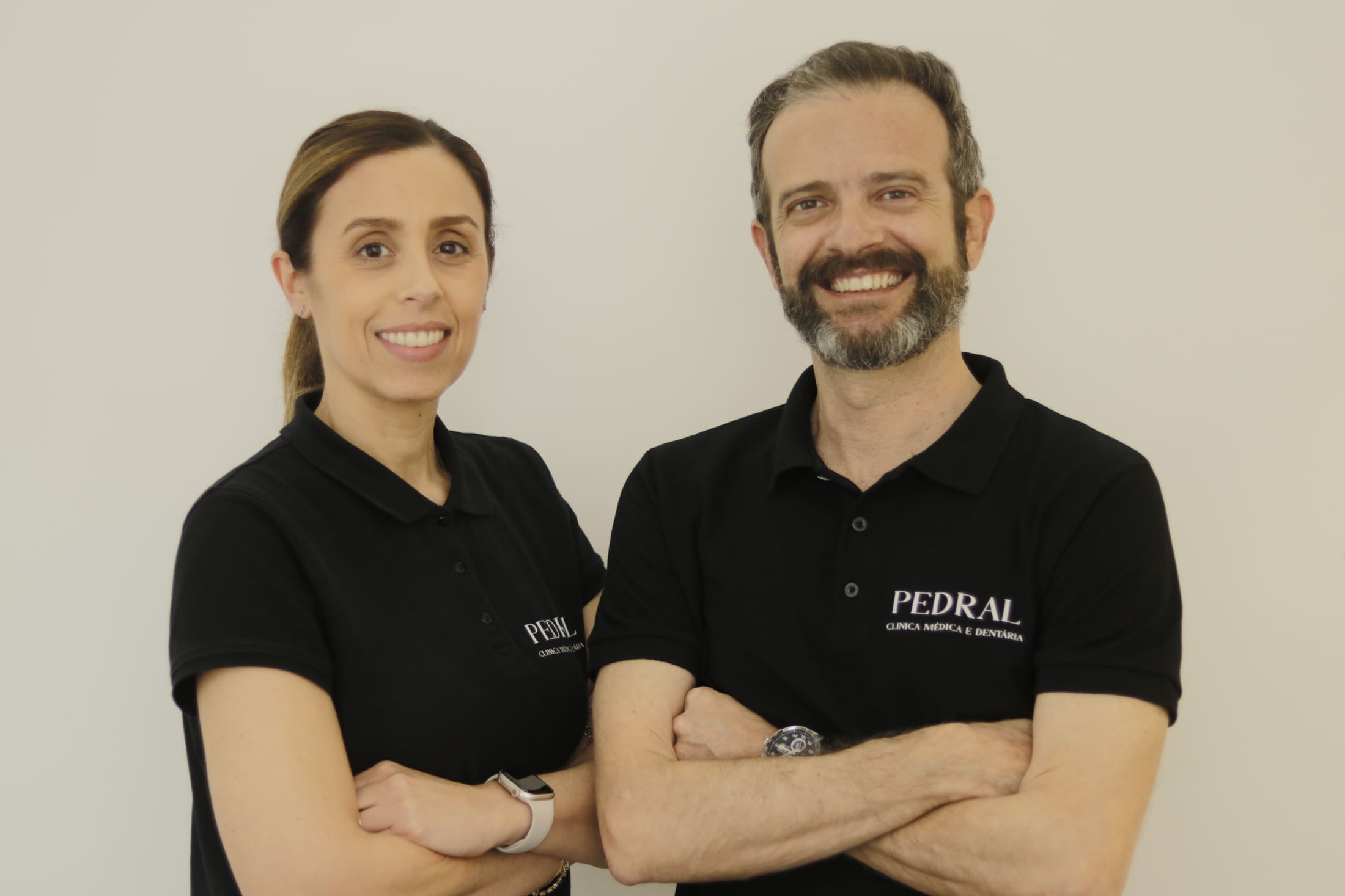 Dra. Sónia Ribeiro e Dr. João Abel Moura, da equipa da Clínica Pedral